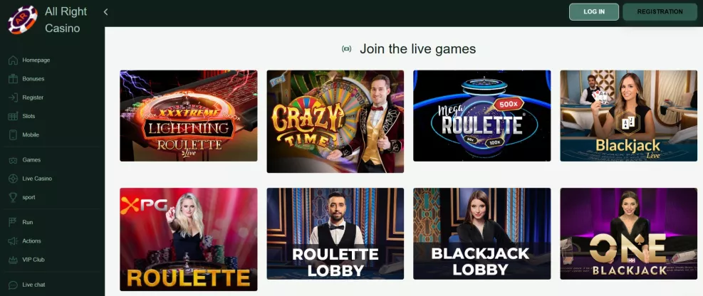 All Right Casino – 275 FS i 400% bonus powitalny dla polskich graczy